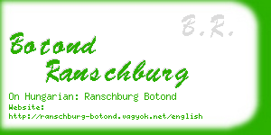 botond ranschburg business card
